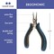 The Beadsmith Ergonomic Pliers, Chain Nose, Round Nose, Flat Nose, Bent Chain Nose & Semi-Flush Side Cutter – Extra-Fine Tips, Comfortable Ergonomic Grip & Double-Leaf Springs
